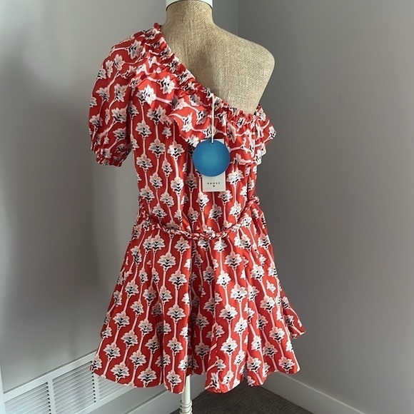 RHODE X Target  Lotus Floral Print One Shoulder Mini Dress - Picture 7 of 8